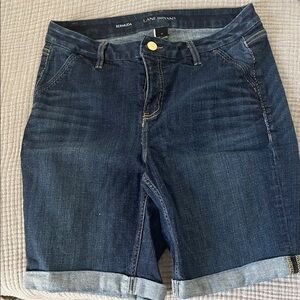 Lane Bryant Dark Blue Denim Bermudas